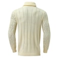 thumbnail image 4 of Gibobby Suéter cuello alto hombre Suéter para hombre jersey de cuello alto ligero de manga larga, suéter, Top(Beige,G), 4 of 5