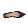thumbnail image 3 of DREAM PAIRS Women’s Comfortable Ballet Dressy Work Pointed Toe Flats Shoes BLACK/SUEDE SDFA227W size 5, 3 of 6