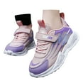 thumbnail image 6 of Cnuiaeg Kids Mesh Sneakers,Color-Block Casual Running Shoes,Hook-and-Loop ,Color Pink,Size 11.5-12 Years, 6 of 9