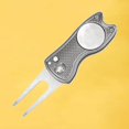 thumbnail image 2 of tredstone Golf Pitch Divot Repair Switchblade Ball Marker Groove Cleaner Gray, 2 of 9