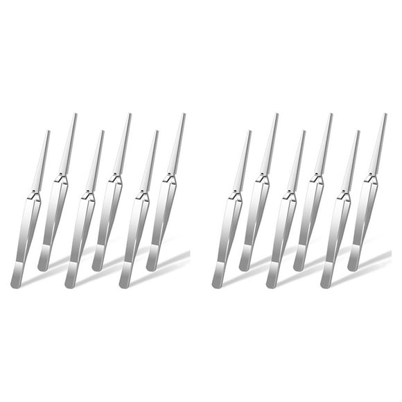Craft Tweezers, 12 Pieces Locking Tweezers Reverse Tweezers for Crafting Jewelry Making Electronics Watch Repair