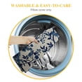 thumbnail image 5 of Nawypu BQ Cushion Cover Blue and White Porcelain Chinoiserie Pattern Pillow Cover Decorative Pillow Case Blend Square Throw Pillow Cover Cushion for Couch Car Home 2pcs, 5 of 6
