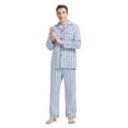 thumbnail image 1 of GLOBAL Men's Pajamas Sets 100% Cotton Flannel Sleepwear Long-Sleeve Top & Bottom, Size XXL, 1 of 5