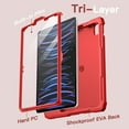 thumbnail image 5 of JETech Kids Case for iPad Pro 11 Inch All Models, iPad Air 5/4 (10.9-Inch) with Built-in Screen Protector, Shockproof Full-Body Handle Stand Tablet Protective Cover (Red), 5 of 6