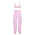 thumbnail image 2 of Yeahdor Kids Girls 2Pcs Sports Suit Sleeveless Butterfly Prints Crop Vest with Pants Set for Gym Running, 2 of 6