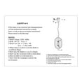 thumbnail image 5 of Pasargad Home Seraphina Contemporary Glass & Steel Pendant Light in Silver, 5 of 5