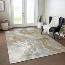 Addison Rugs Chantille Indoor/Outdoor Transitional Abstract Graphite Washable Rectangle Rug, 8' x 10'