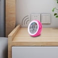 thumbnail image 4 of karymi New Round Touchs Screen Temperatures Hygrometer With Clock Alarm Clock Household Thermometers Electronic Temperature And Humidity Up to 45% off, 4 of 7