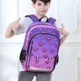 thumbnail image 6 of FORMRS Unisex School Backpack 17" Student Travel Bag with Laptop Compartment, Pixel Love, 6 of 7