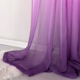 thumbnail image 2 of 2 Panels Girls Room Decoration Color Gradient Sheer Curtains for Bedroom, Rod Pocket Drapes Multi Colored Curtains Window Decor for Living Room Bedroom, 2 of 6