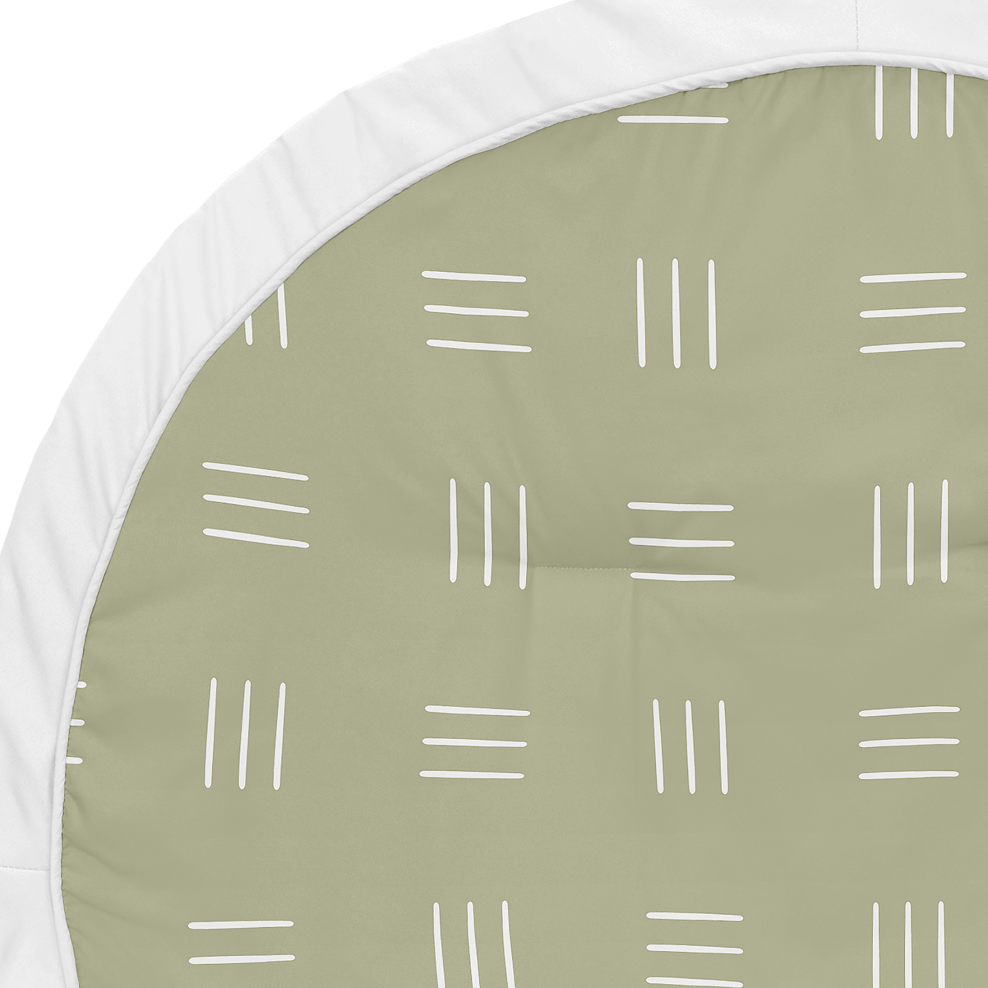 Sweet Jojo Designs Boho Hatch Green and White Baby Play Mat
