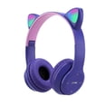 thumbnail image 1 of Auriculares Bluetooth Cat Ear Luminous Over Over Púrpura, 1 of 7