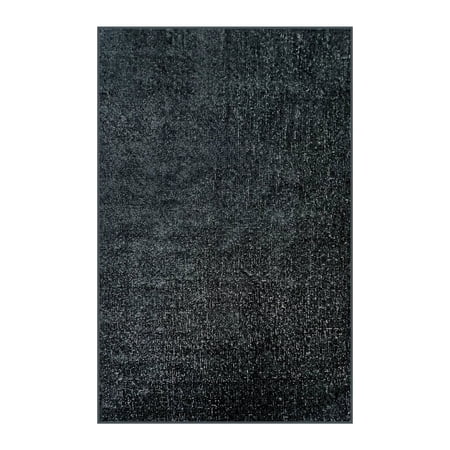 Koeckritz Rugs Tactic Solid Black Indoor/Outdoor Turf Patio Area Rug 2 x 14