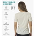 thumbnail image 2 of Merino.tech Women's Short Sleeve T-Shirt - Merino Wool Tee with Merino Sox Included, Olive - XS, 2 of 7