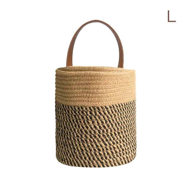 Plant Hanging Basket Woven Storage Basket Single Planter Baskets Baskets Cotton Hanging Rope Wall Basket