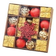 thumbnail image 4 of Juego de adornos para árbol de Navidad, novedoso, reutilizable, colgantes para apartamento, hotel, Oro, 4 of 9