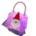 thumbnail image 5 of ievspot  Christmas Handbag Faux Pearl Strap Glowing Festive Children Gift Bag for Merry Christmas Holiday Decoration, 5 of 8