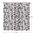 thumbnail image 5 of Pink and Black Of Leopard Print Shower Curtain 72"x72" ,Bathroom Decorative Shower Curtains Set with 12 Hooks,Modern Waterproof Washable Shower Curtain, 5 of 6