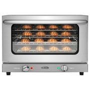 23 in. Countertop Convection Oven for Half-Size Pans with 4 Racks 1600W of Power in Stainless-Steel (KM-CTCO-15)