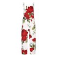 thumbnail image 4 of Monos estampados con cordones y pantalones cargo para mujer Monos holgados con tirantes y estampado abstracto de verano Fridja  alkflakhf36983, 4 of 9