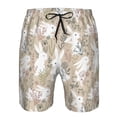 thumbnail image 3 of Balery Retro Bunny Flower Traje de Baño Estilo Hawaiano para Hombre, Shorts de Secado Rápido con Bolsillos-Medium, 3 of 6
