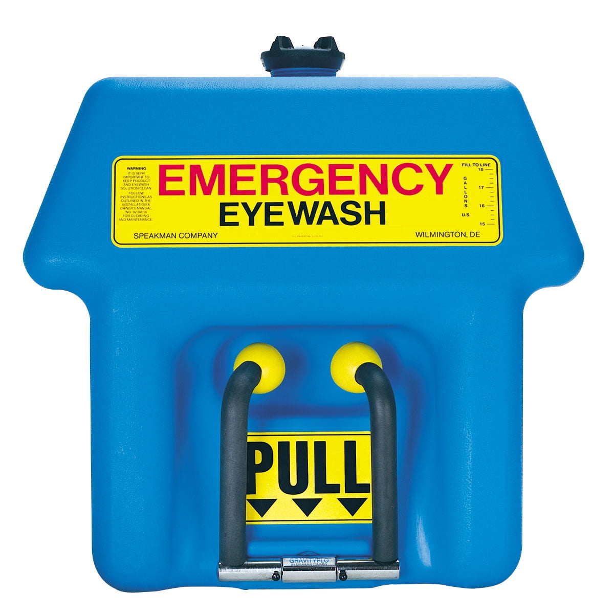 Speakman SE-4000 GravityFlo Portable Emergency Eyewash Unit for Dangerous Worksites, Blue, 21 Gallons