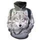 thumbnail image 3 of Sudadera con capucha de gran tamaño para hombre 2023, patrón de animales de lobo en 3D, sudadera de moda de guerrero feroz, chándales divertidos de calle sueltos, fitness, 3 of 5
