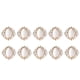 thumbnail image 3 of 10pcs adornos de botones de espalda plana de de imitación de cristal cuadrado vintage, 3 of 6