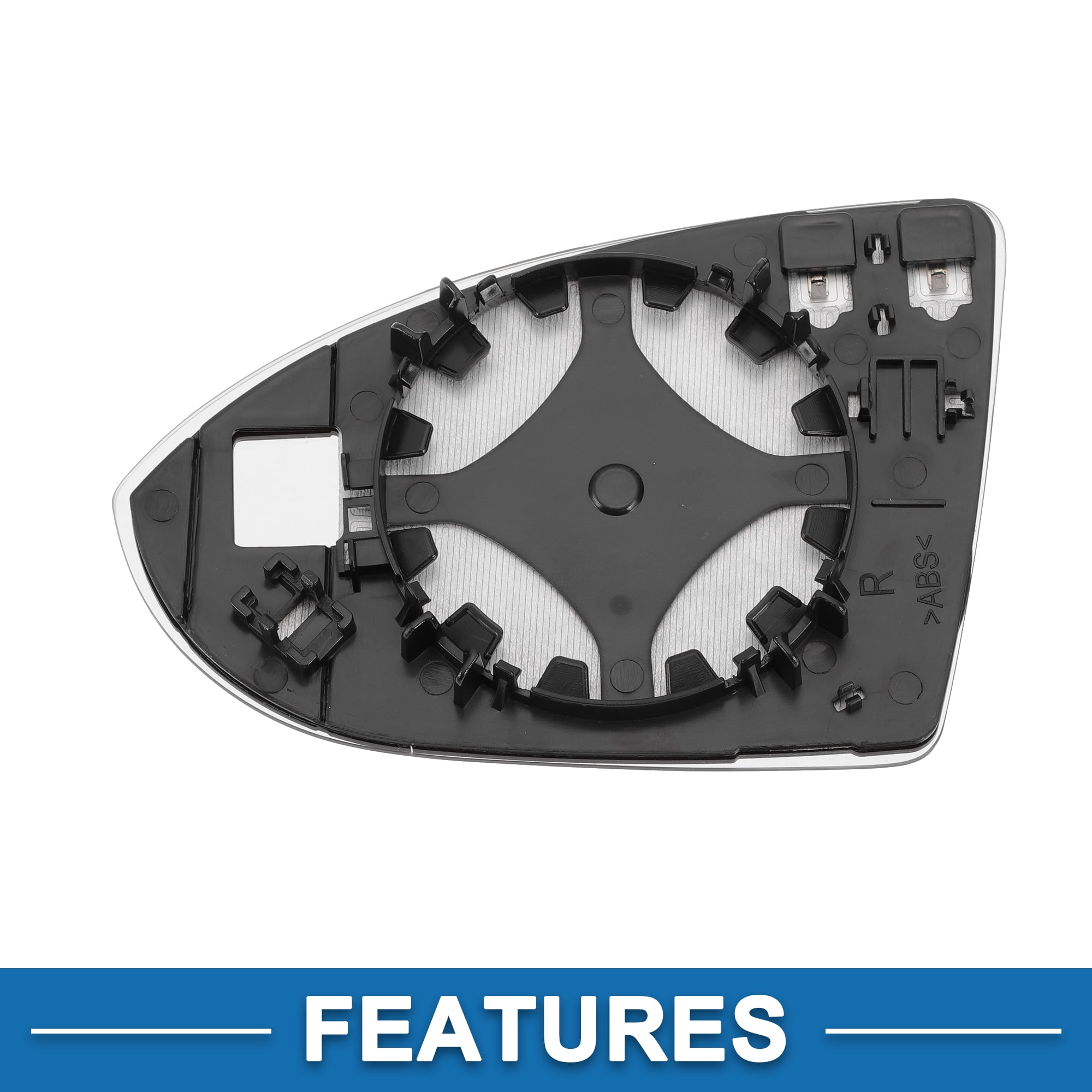 Unique Bargains Right Side Mirror Glass with Backing Plate for VW Golf MK7 2013-2020
