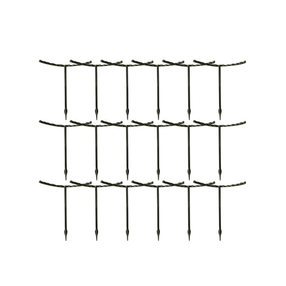potted plants supporting stand 3 Packs of 18 Sets Gardening Fall Prevention Support U-shaped Potted Plants Bracket Plastic Vegetable Stand Gardening Supplies for Garden Yard (Green)
