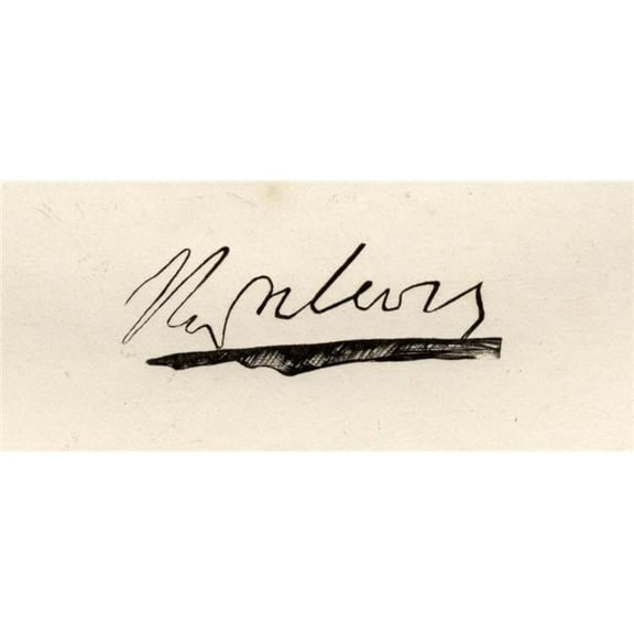 Napoleon Bonaparte 1769-1821 Emperor of The French. His Signature Poster Print, 23 x 10