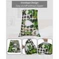 thumbnail image 6 of St. Patrick's Day Body Pillow Case Cover - Microfiber Bed Throw Pillow Covers, Gnomes Gold Coin Shamrock Checkered Plaid Decorative Lumbar Pillow Cover with Envelope Closure for Sofa/Travel 20"x54", 6 of 6