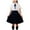 Navy, variant on Women School Girl Outfits Set School Girl Costume Top With Mini Pleated Skirt Black,3-4 Years