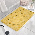 thumbnail image 3 of Yellow Lemon Fruit Slices Yellow Flannel Non Slip Door Rugs,Washable Door Mats Indoor,Decorative Door Mats,Dirt-Resistant and Absorbent Doormat for Entrance,Bedroom,Kitchen,Bathroom,23.5"x16", 3 of 5