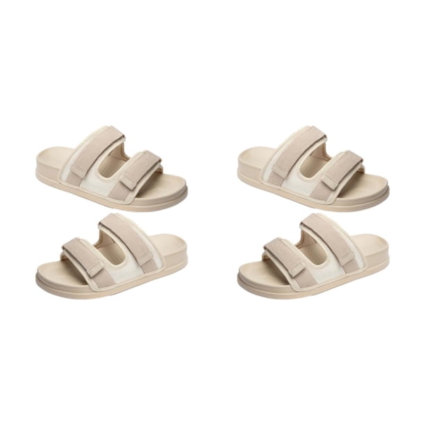 Guardurnaity 2x Botas de pantuflas para hombre duraderas y cómodas para el hogar Botas de pantuflas para hombres Zapatillas de bota para hombres blanco 39-40.1 2piezas