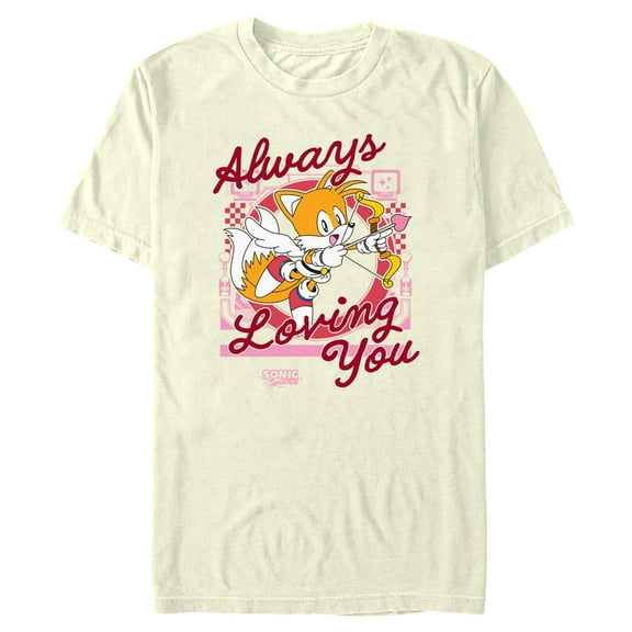 Men's Sonic the Hedgehog Tails Always Loving You Graphic T-Shirt