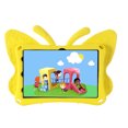 thumbnail image 4 of SaniMore for Samsung Galaxy Tab A8 (SM-X200/X205) EVA Kids Case, Durable Bumper Case with Foldable Butterfly Wings Kickstand Shockproof Protective Case for Boys Girls, Yellow, 4 of 6