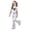 A01-White, variant on LRen Toddler Outfits for Girls Animal Print Short Sleeve T Shirt Tops and Wide Pants Sports Suit Crewneck Soft Stretch-Fit Activewear Set Outdoor Casual Clothes