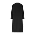 thumbnail image 7 of hotojiny Flannel Nightgowns for Women Long Sleeve Crewneck Winter Fleece Loungewear Sherpa Sleepwear Cute Warm Nightdress Housecoat, 7 of 7