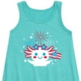 thumbnail image 2 of Instant Message - Americana - Axolotl Celebrating with Fireworks - Toddler & Youth Girls A-line Dress, 2 of 5