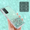 thumbnail image 4 of Compatible with Xiaomi Redmi Note 11 Pro Case Glitter Clear Sparkly Cases Shockproof Xiaomi Redmi Note 11 Pro Phone Case for Women Silicone Cute Slim Bling Protective Case (Redmi Note 11 Pro, Green), 4 of 10