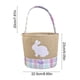 thumbnail image 3 of Cesta Decorativa de Pascua | Bolsa de Tela de Lino con Forma de Conejito | Porta Huevos a Rayas con Asas Resistentes y Base Reforzada | Cesta Infantil para La Búsqueda de Huevos de Pascua | Organizad, 3 of 6