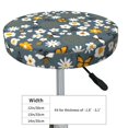 thumbnail image 4 of Fotbe Flowers and Bee Stool Covers Round,Waterproof Round Bar Stool Covers Bar Chair Covers Washable Stool Cushion Slipcover for 12-14 Inch Chair-, 4 of 7