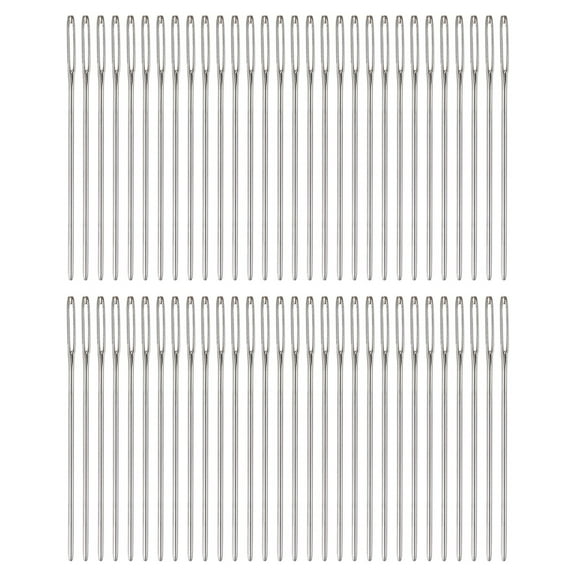 60Pcs Large Eye Blunt Needles 2" Tapestry Needle Yarn Sewing Knitting Weaving Needle Stainless Steel