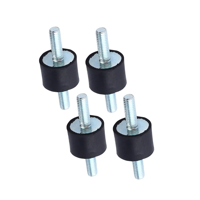 Rubber Mounts , 4Pcs M6 Anti Vibration Rubber Bobbin Mounts Metal Bonded Rubber Part Noise Control For Air Compressors Diesel Engines
