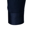 thumbnail image 5 of safuny Men's Slim Dress Shirt Long Sleeve Button Down Embroidered Casual Top Navy XXL, 5 of 7