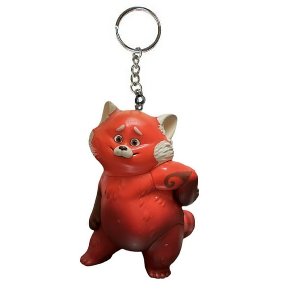 Turning Red Mei Dancing Red Panda Key Ring Keychain PVC Figure Figurine Charm 4” New