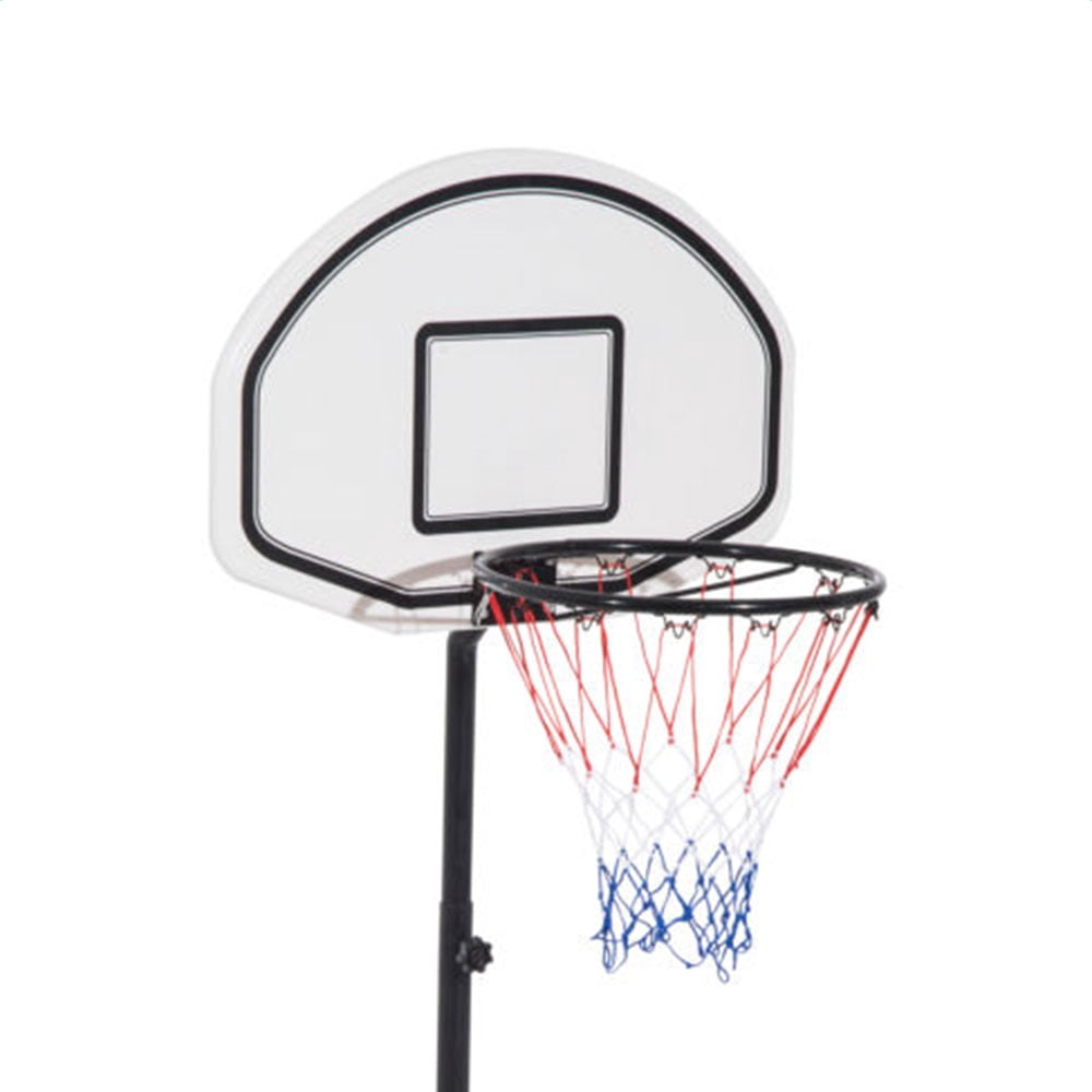 Backboard Adjustable Pool Basketball Hoop System Stand Kid Poolside Swimming Water Maxium Applicable Ball Model 7#, 28" x 19" White & Black