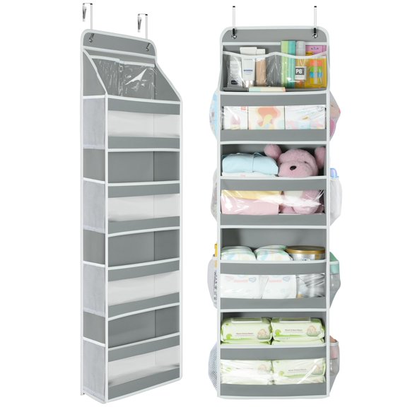 Organizador colgante para puerta Yecaye Caddy 122 x 36 x 14 cm gris