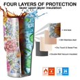 thumbnail image 7 of 30oz Pioneer Flower Tumblers Stainless Steel Tumbler with Lid and Straw,Vacuum Insulated Double Wall Travel Tumbler Cups Mug with Cleaning Brush for Coffee,Tea, 7 of 7